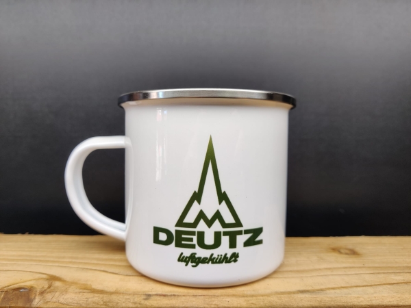 Deutz Luftgekühlt Emaille Tasse